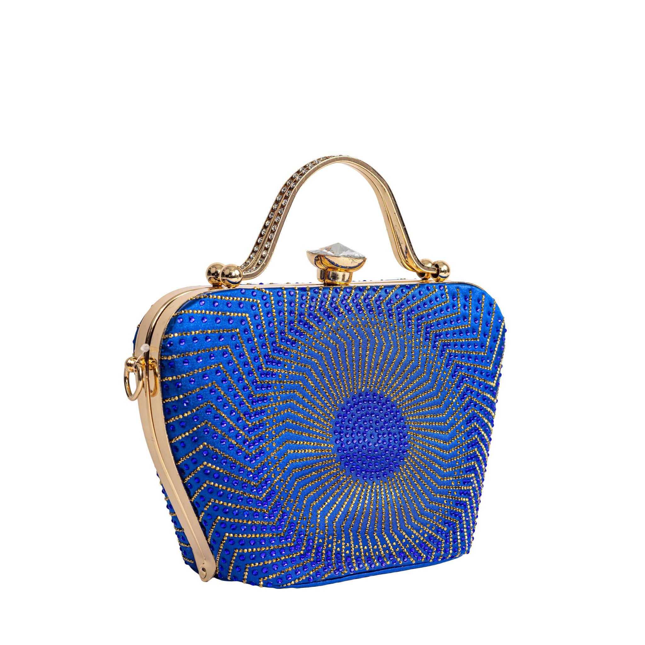 Blue Iris Clutch Purse