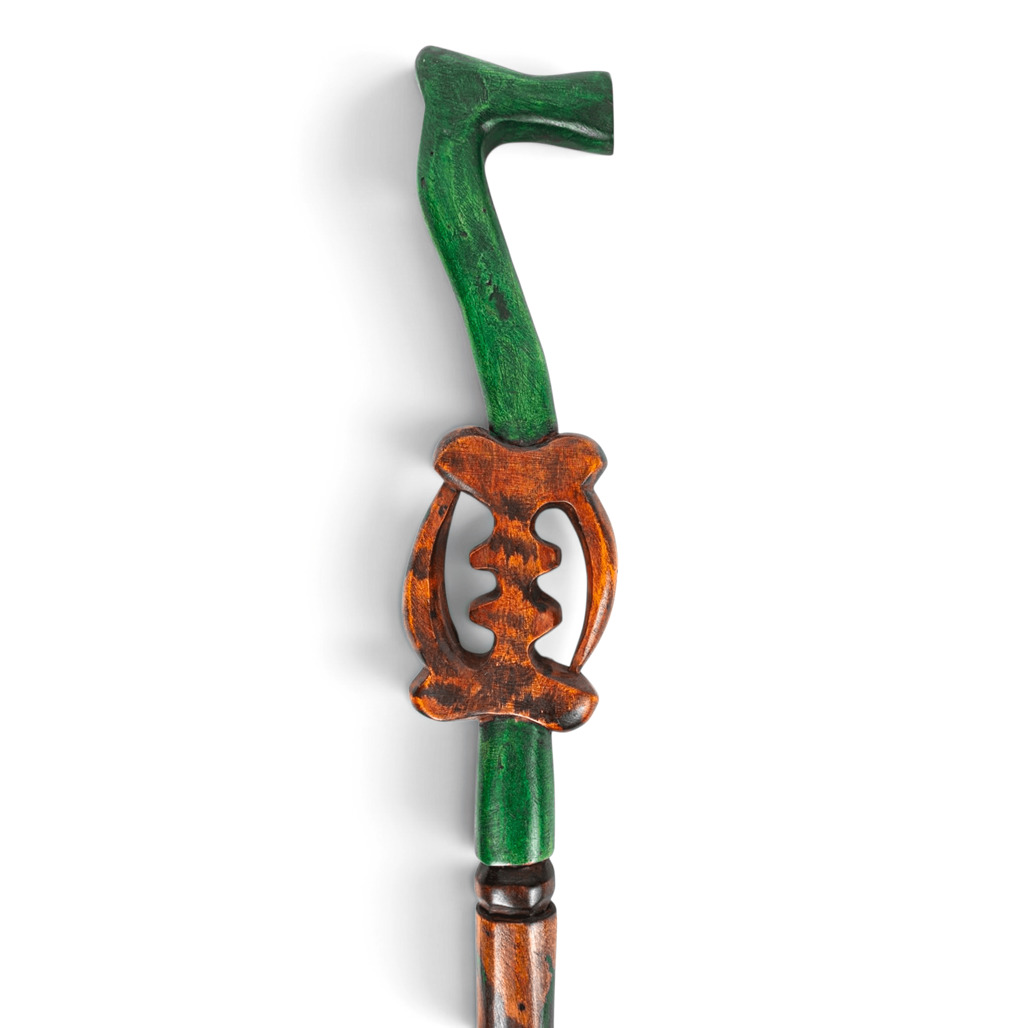 Gye Nyame Artisan Walking Stick – Hand-Carved Symbolic Heritage