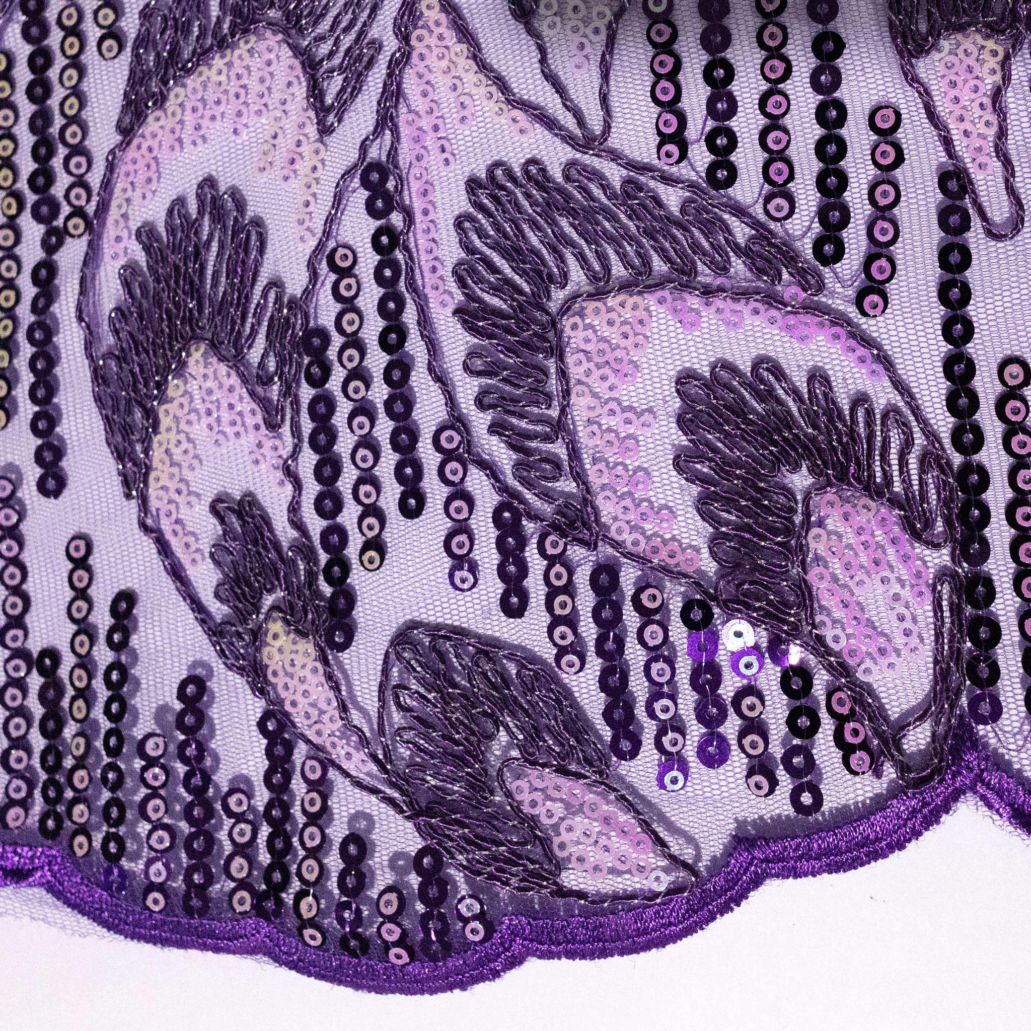 Purple Tulle Net Lace