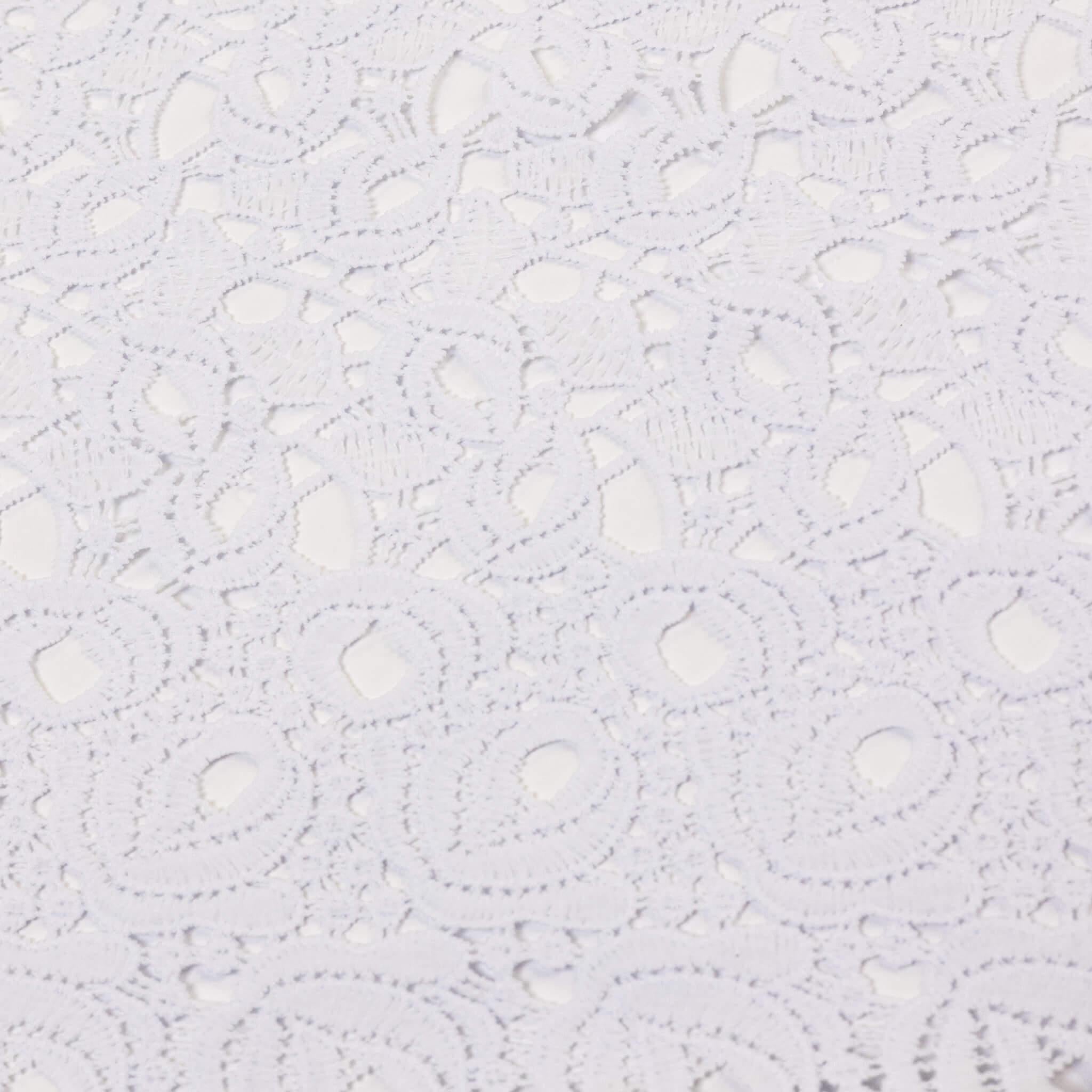 White Petal Guipure/Cod Lace