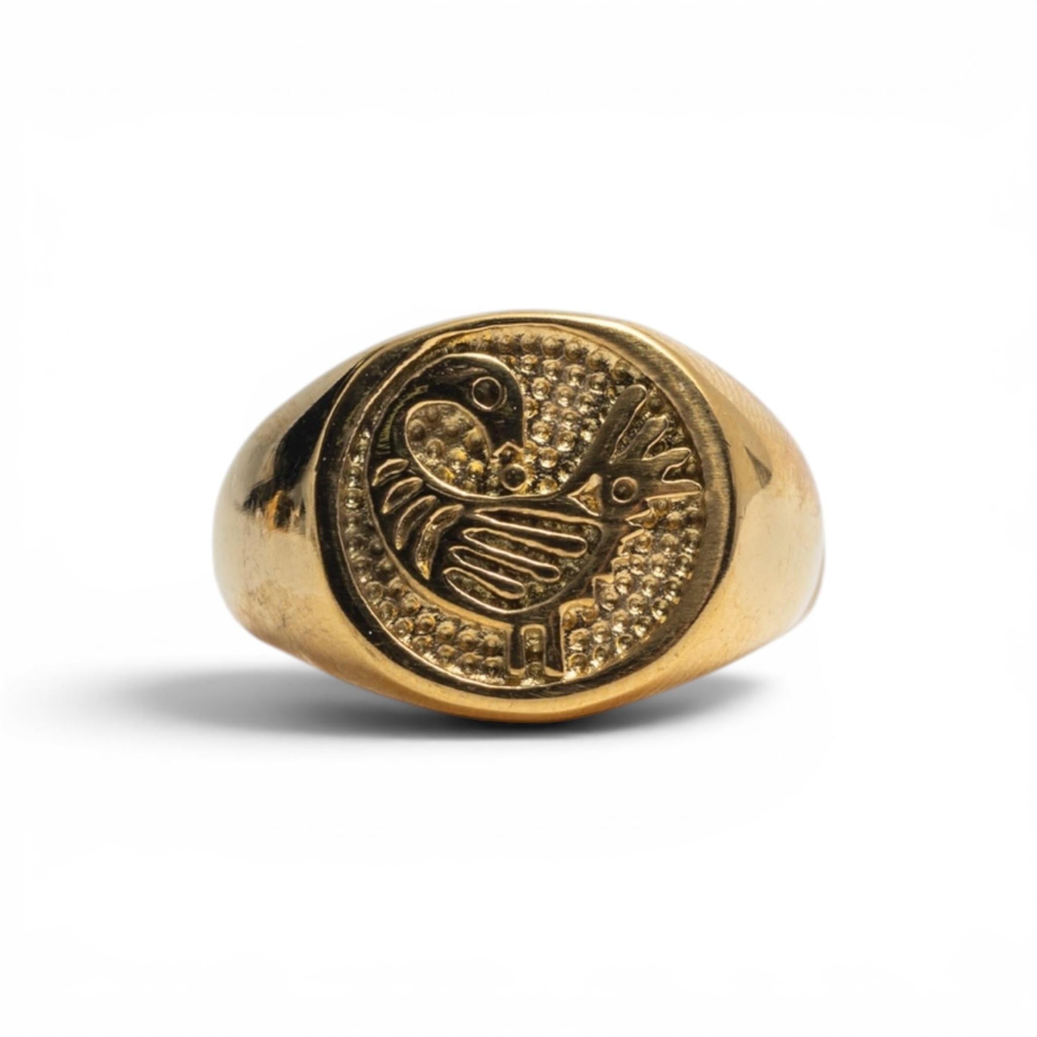Sankofa Bird Men's Ring