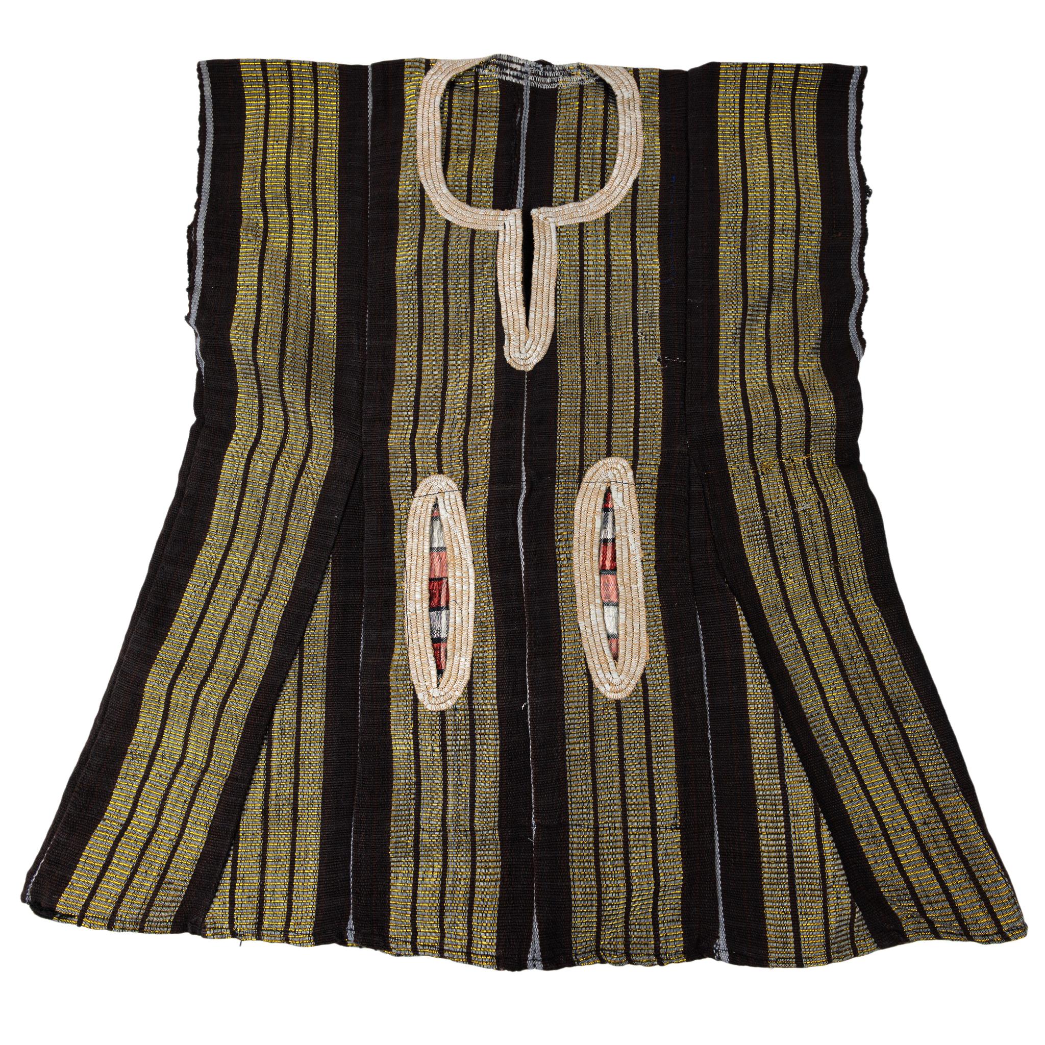 Black & Gold Aso-Oke Kids Set