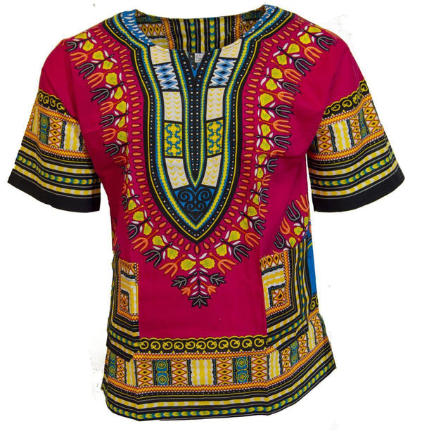 Pink - African Dashiki Shirt