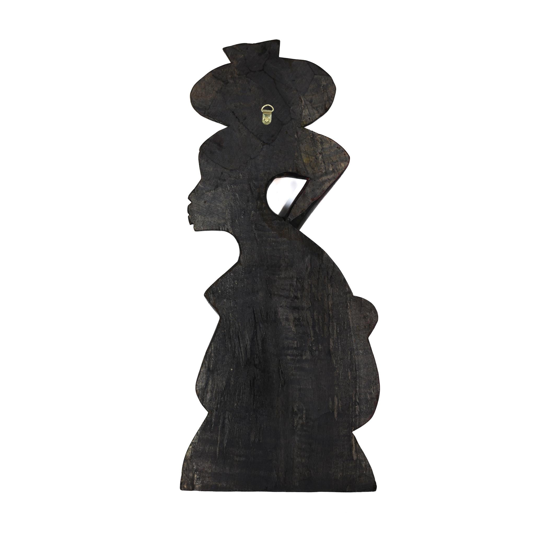 Hand-Carved Mama Africa Wall Sculpture