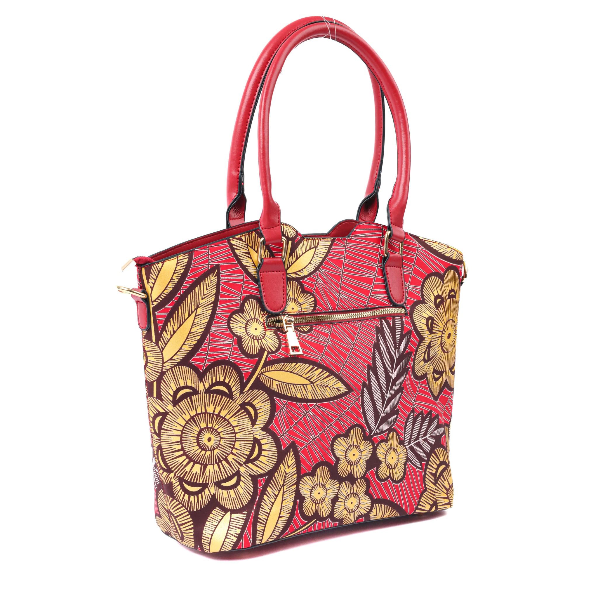 Red & Yellow Leafy Bag Set