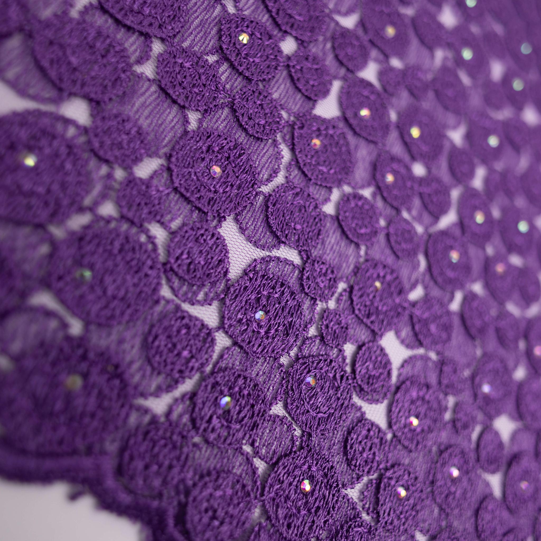 Purple Net Lace