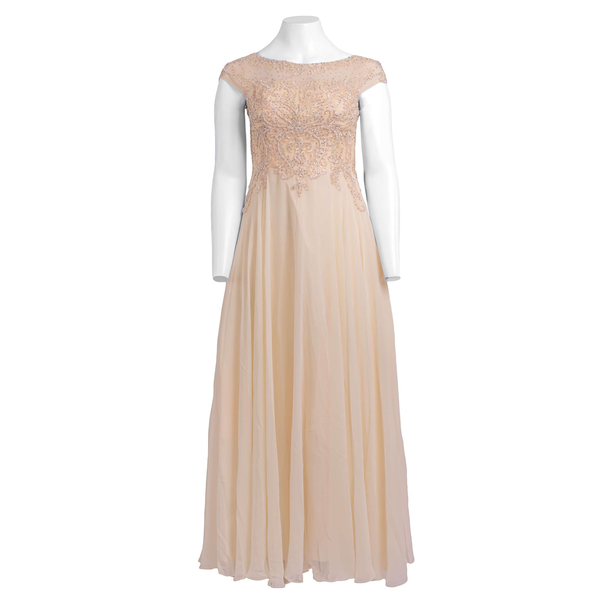 Cream Evening Dress