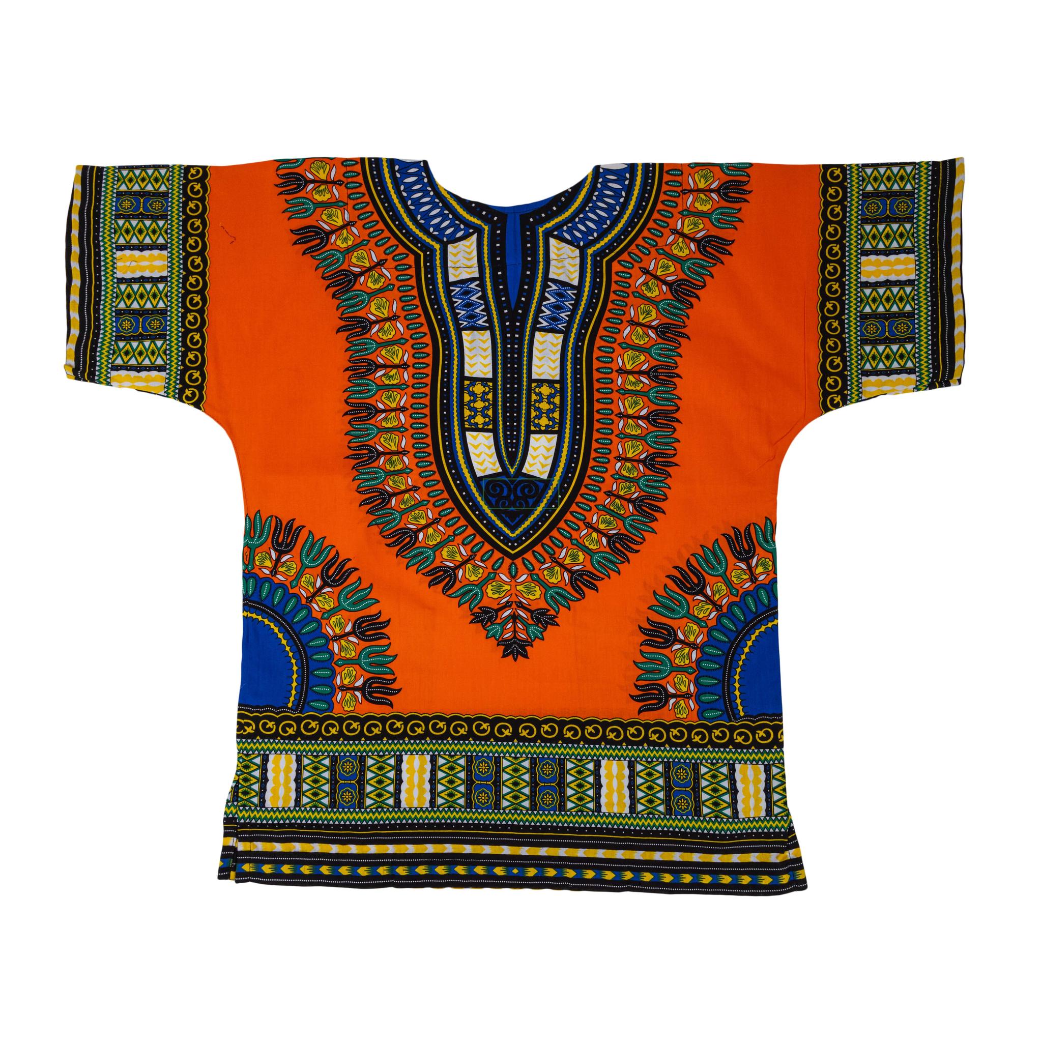 Orange - African Dashiki Shirt