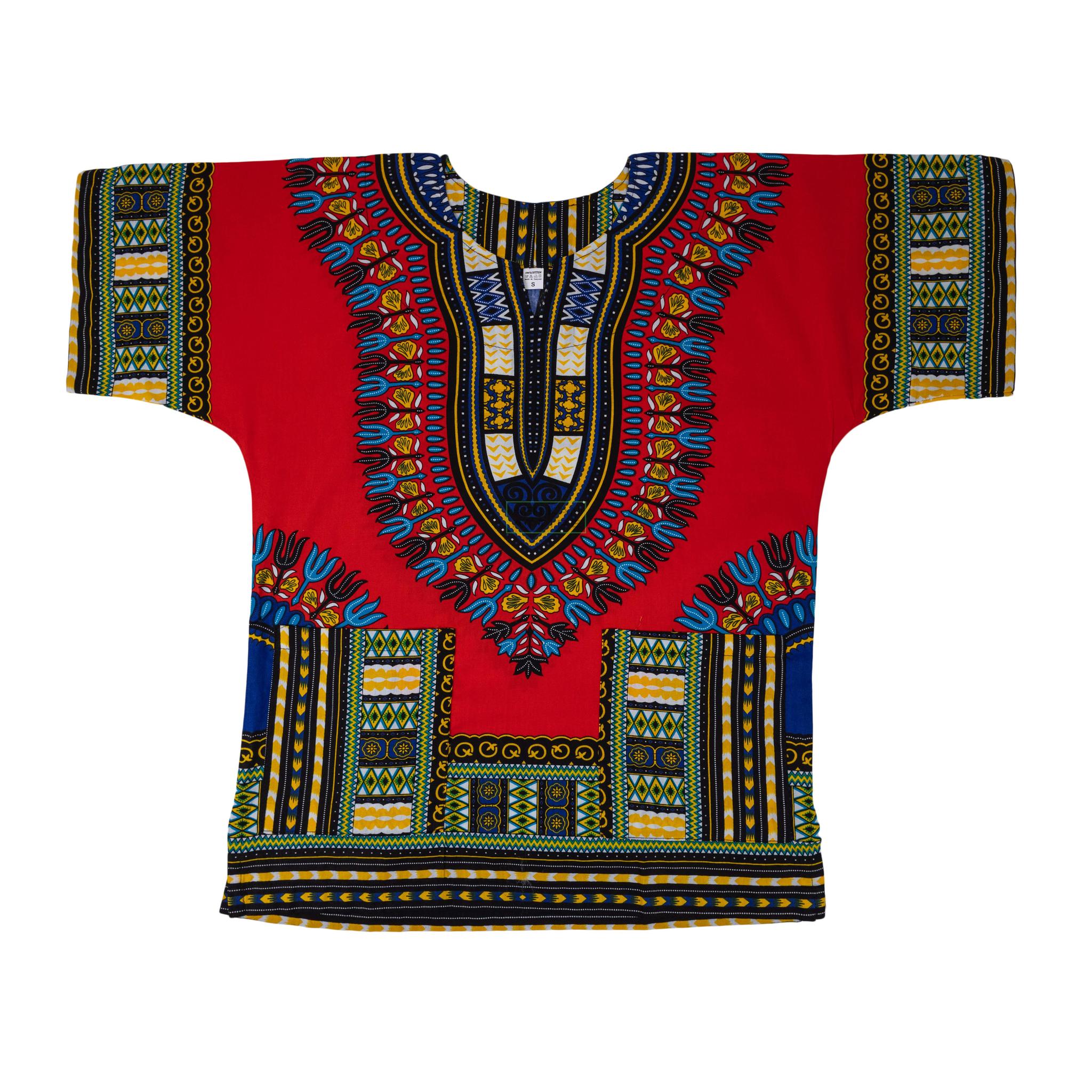 Red - African Dashiki Shirt