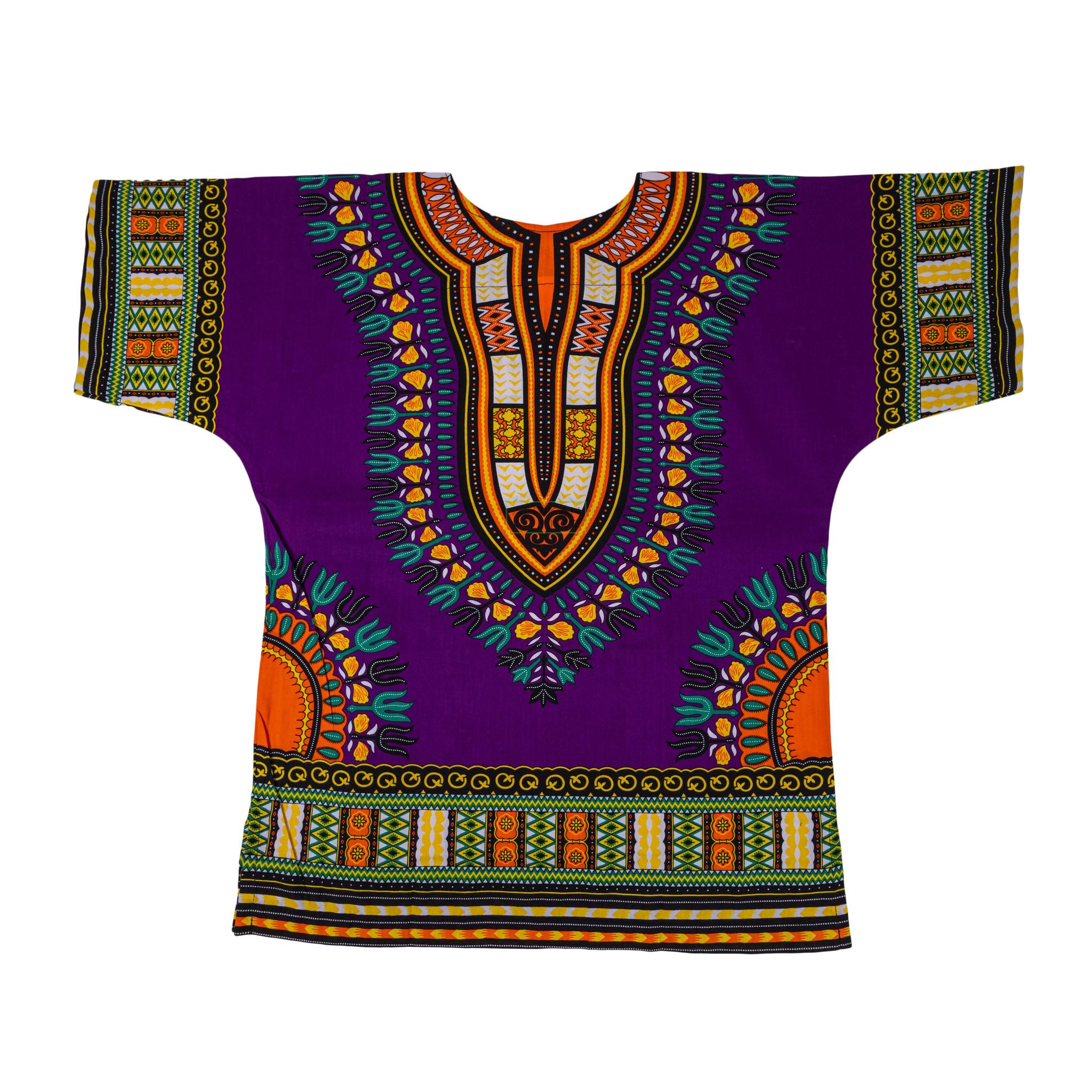 Purple - African Dashiki Shirt