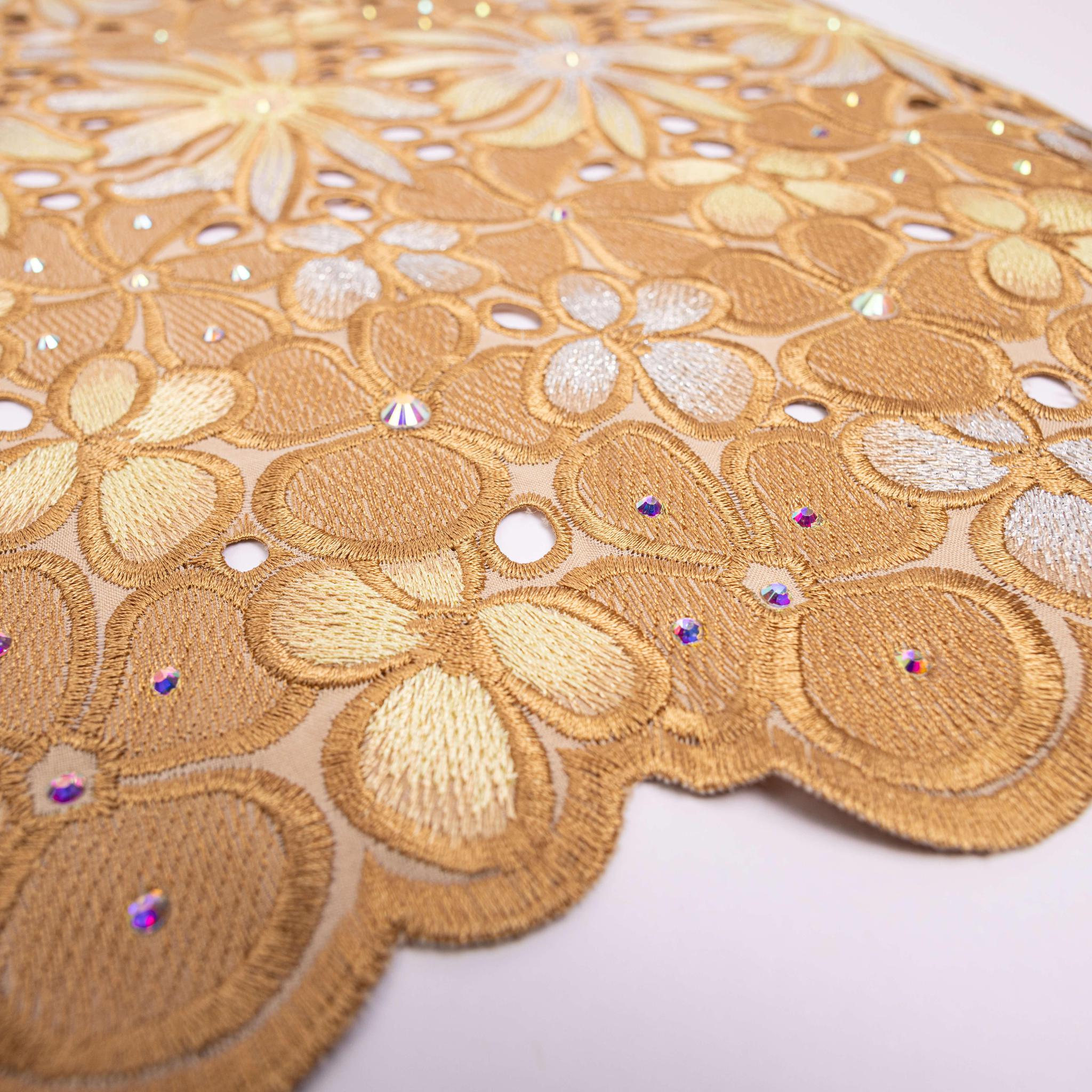 Gold & Silver Cotton Lace