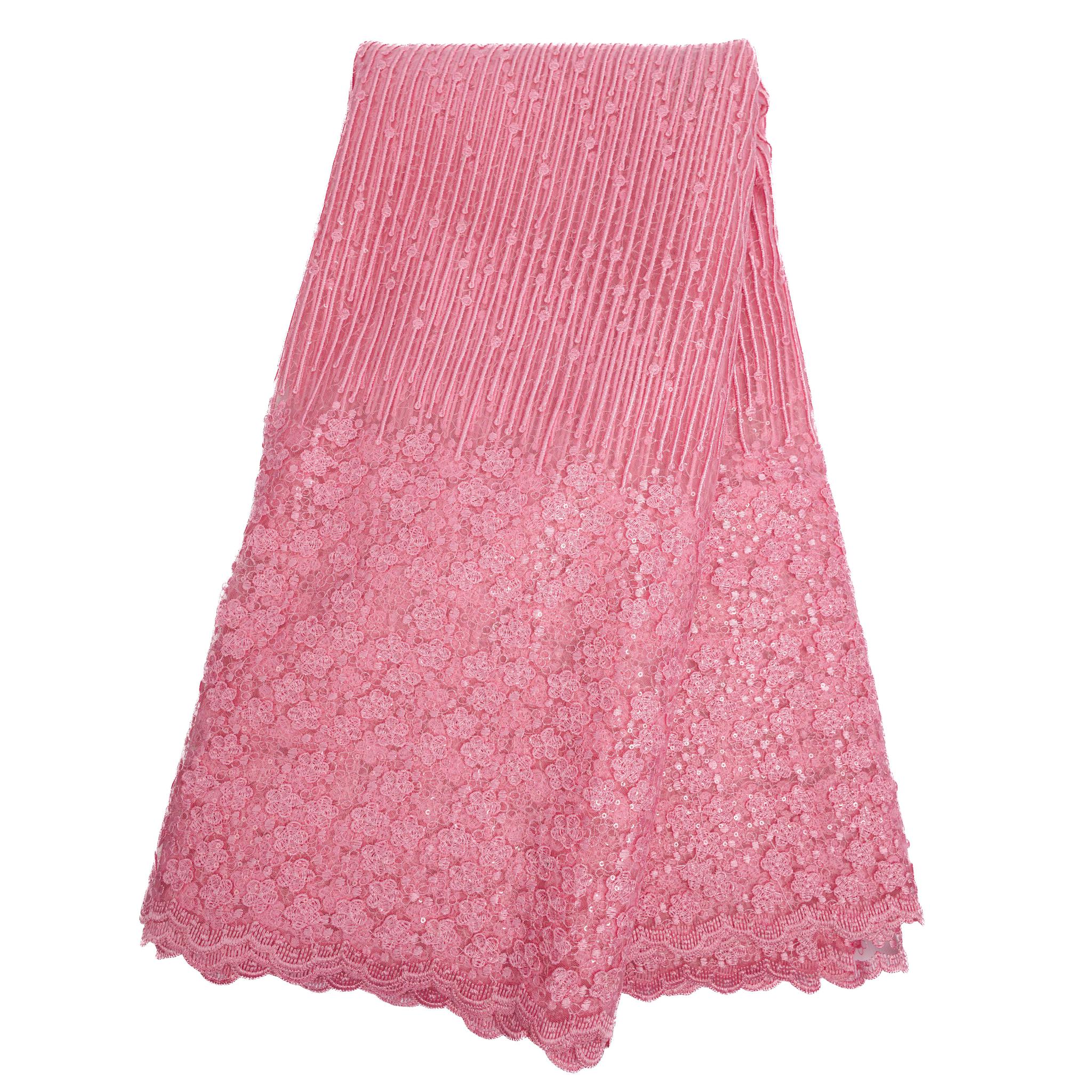 Pink Net Lace