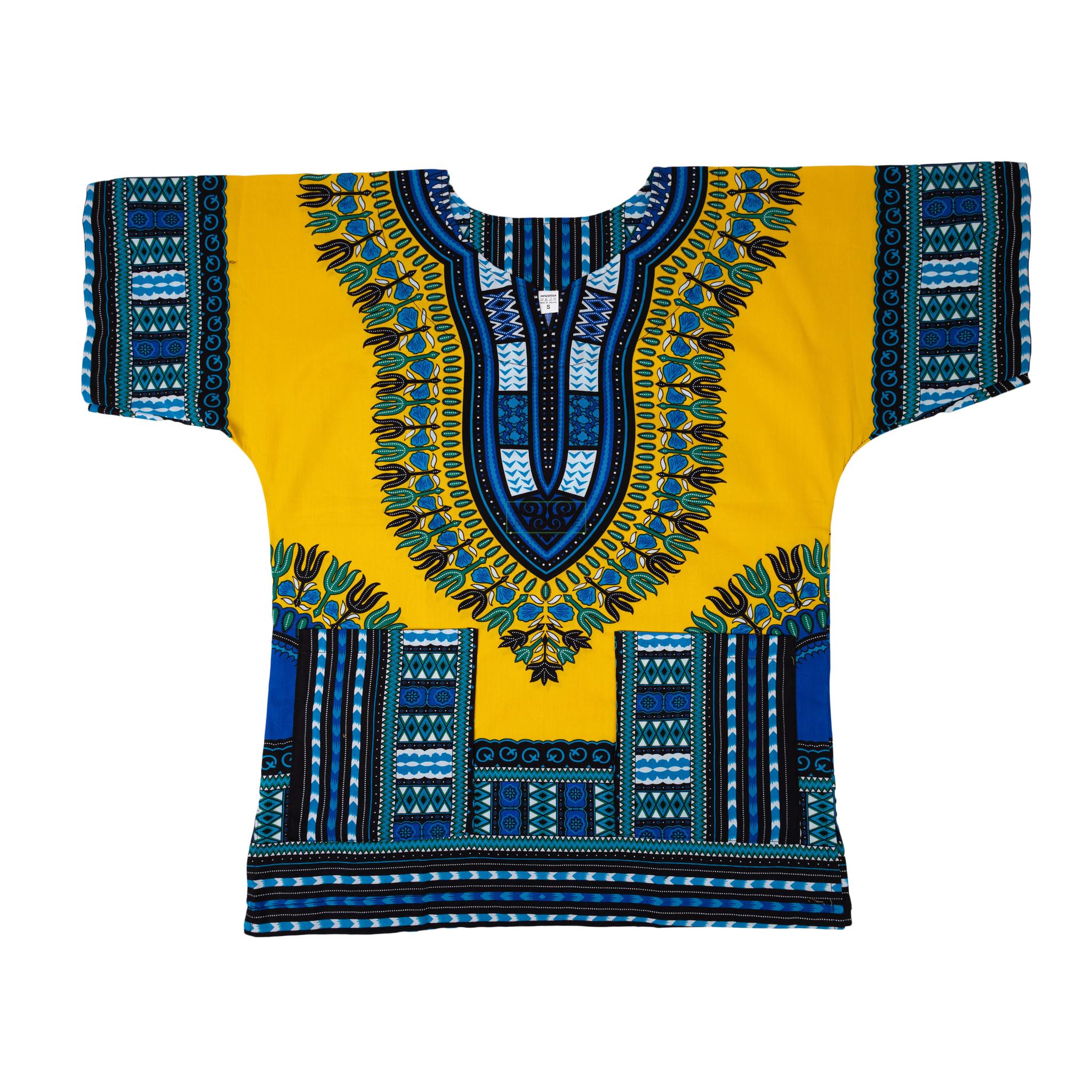 Yellow - African Dashiki Shirt