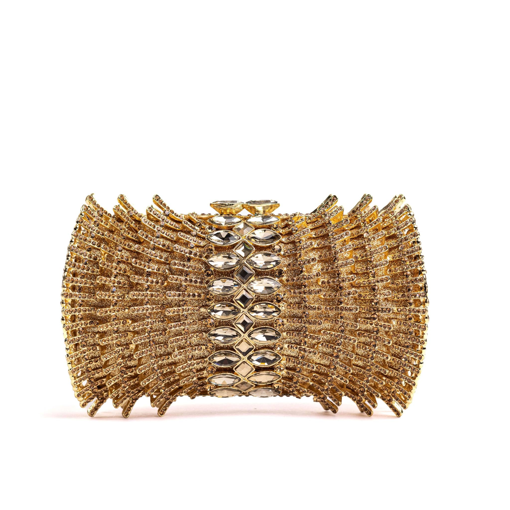 Gold Diamonds Clutch Purse