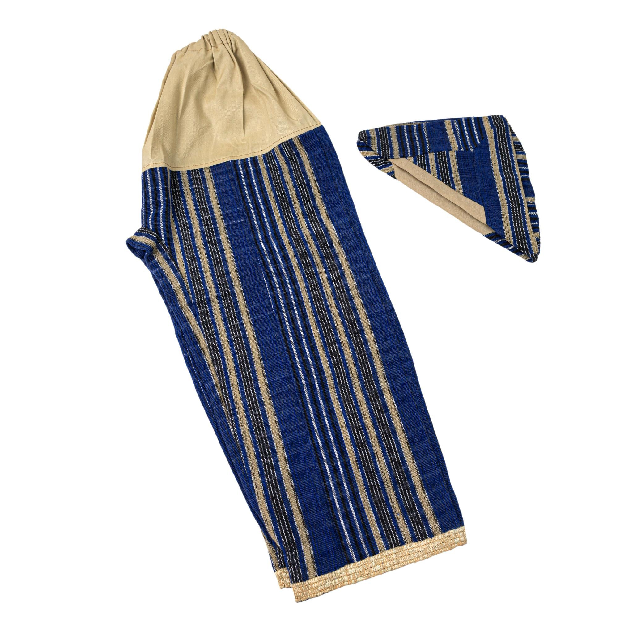 Boys Blue Aso-Oke Kids Set