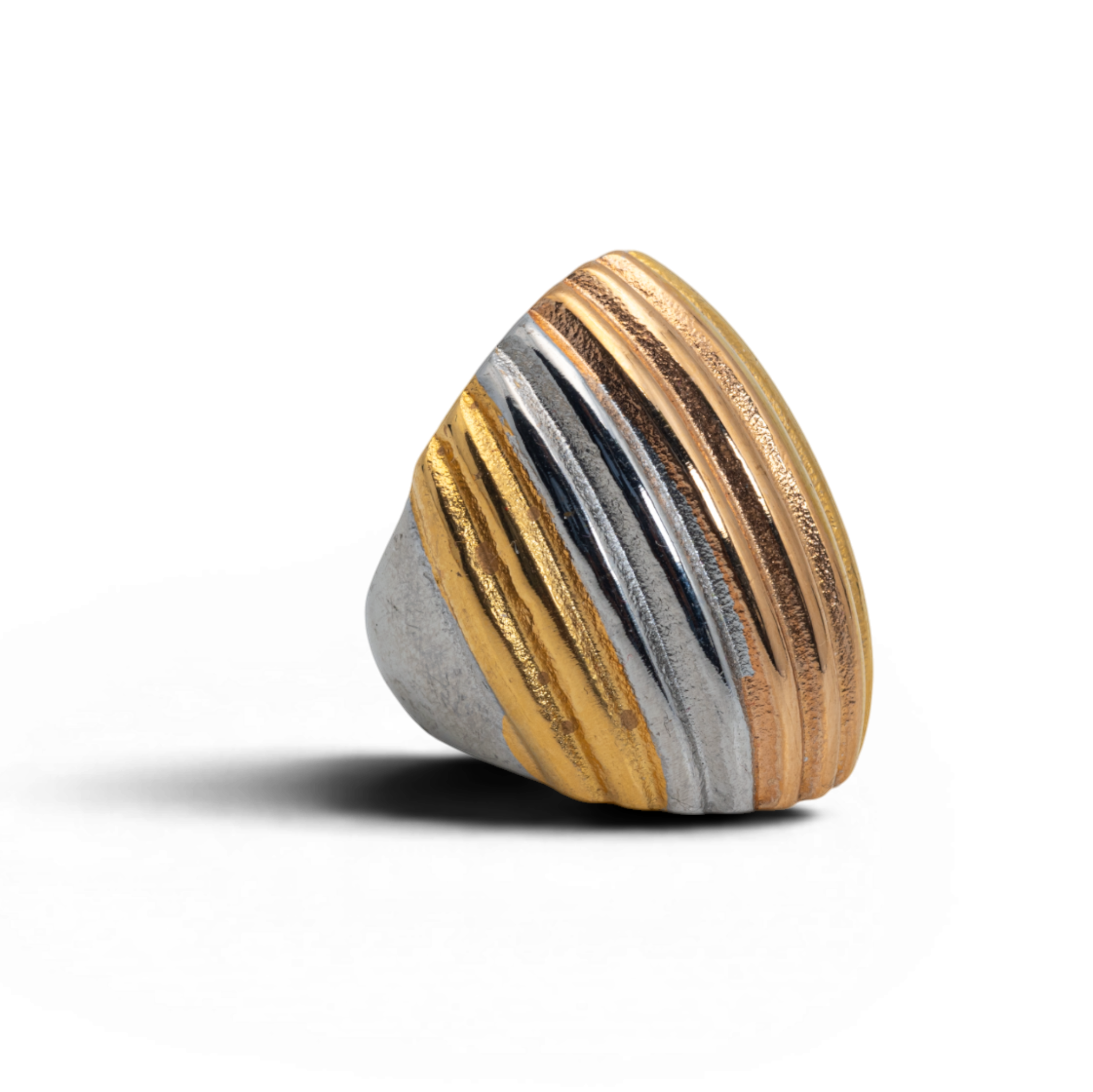 Three Tone Stroke Women's Ring