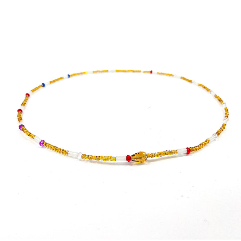 Multi-Colored Elastic African Waist Beads