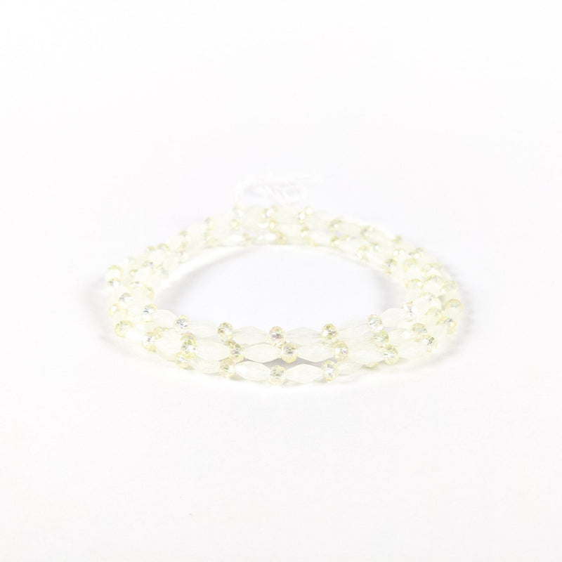 White & Gold String Tie Waist Beads