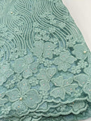 Green French Lace