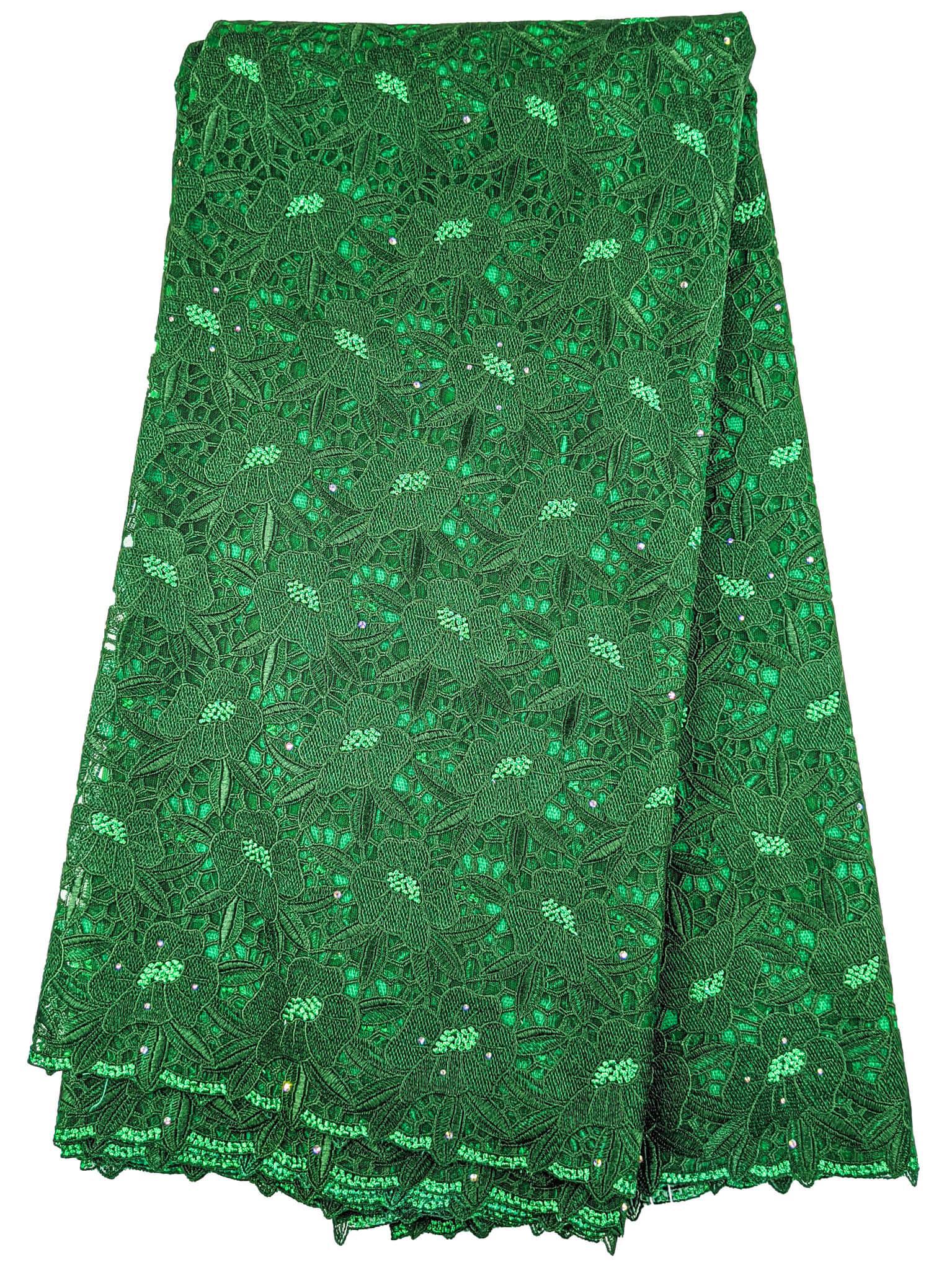 Green Cotton Net Lace