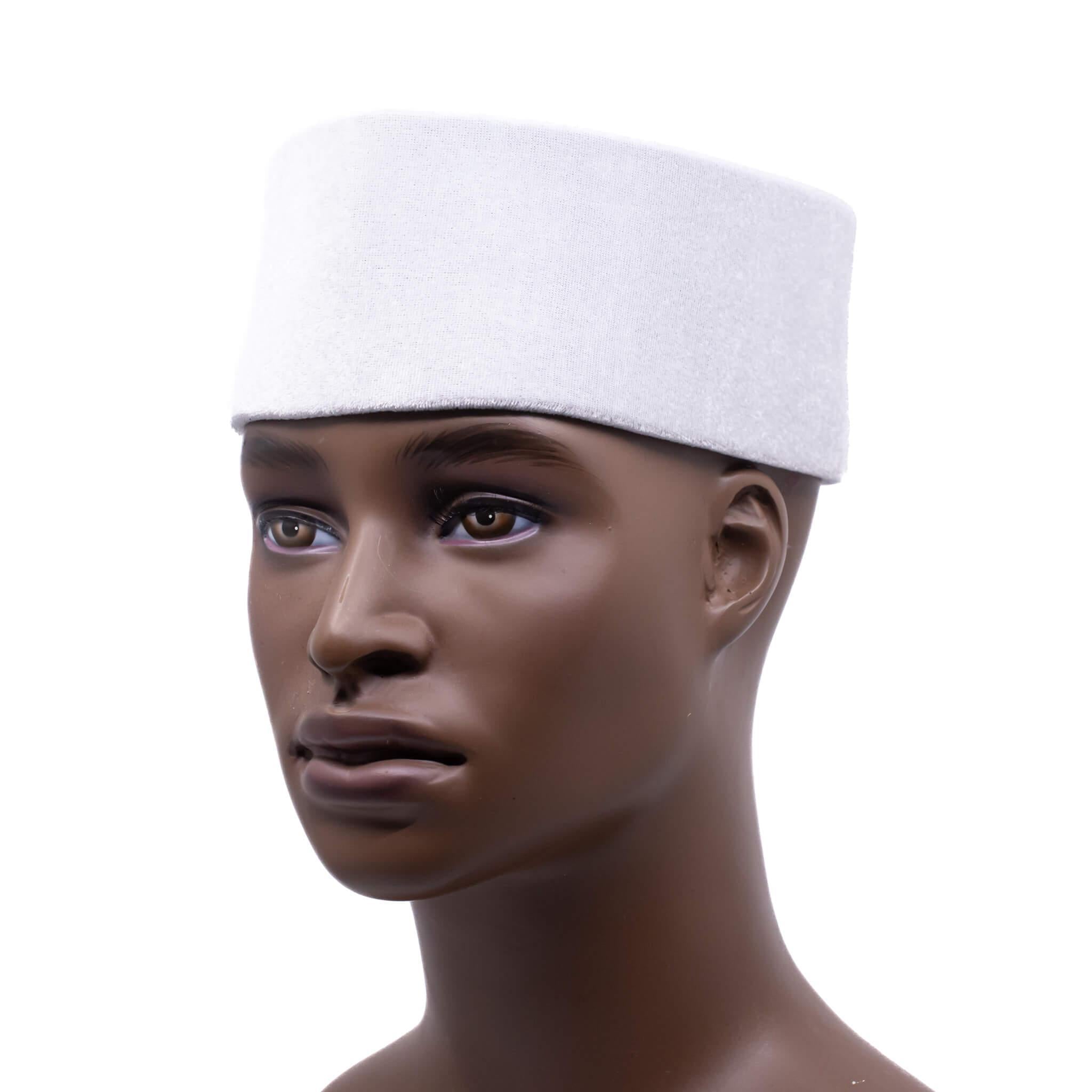 White Velvet Men's Hat