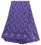 Purple & Silver Cotton Lace