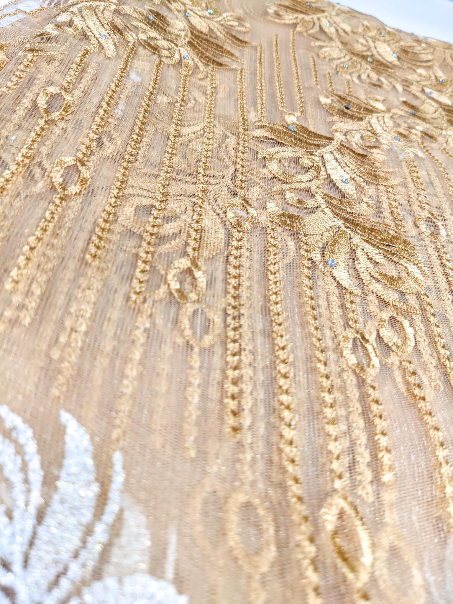 Gold & Silver French Lace