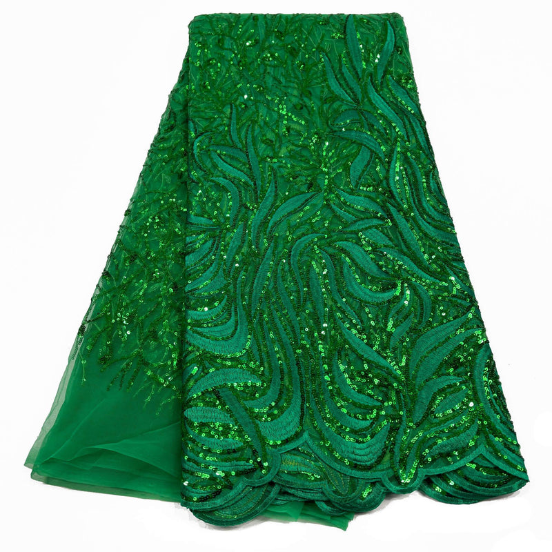 Green Sequence Net Lace