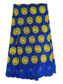 Blue & Yellow Cotton Lace