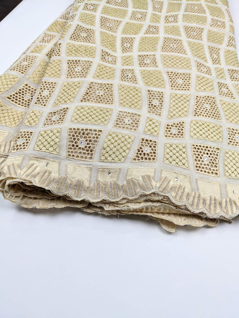 Shades of Gold Voile Lace