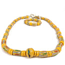 Ghanaian Krobo Bead Necklace and Bracelet