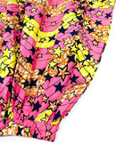 Handmade Pink Stars Ankara Print Midi Skirt