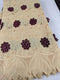Gold & Wine Handcut Applica Cotton Lace