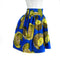 Blue & Yellow Ankara Wax Skirt