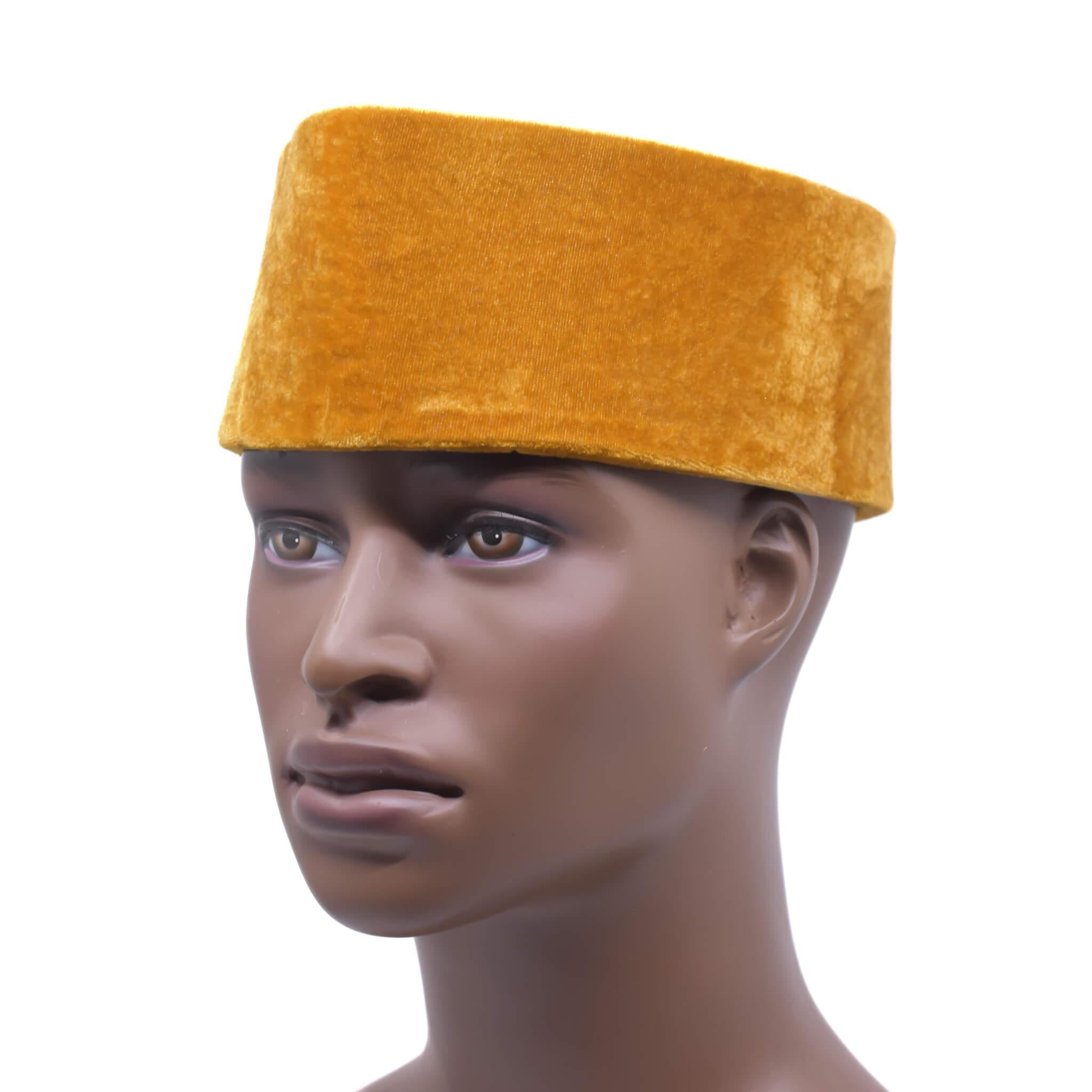 Gold Velvet Men's Hat