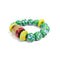 Green (Krobo Beads) Recycled Glass Bead Bracelet