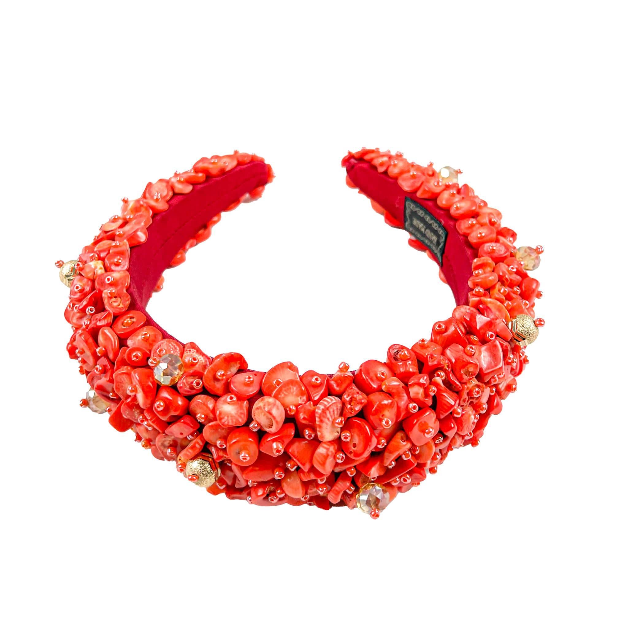 Coral Bead Headband