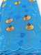 Blue & Gold Net Lace