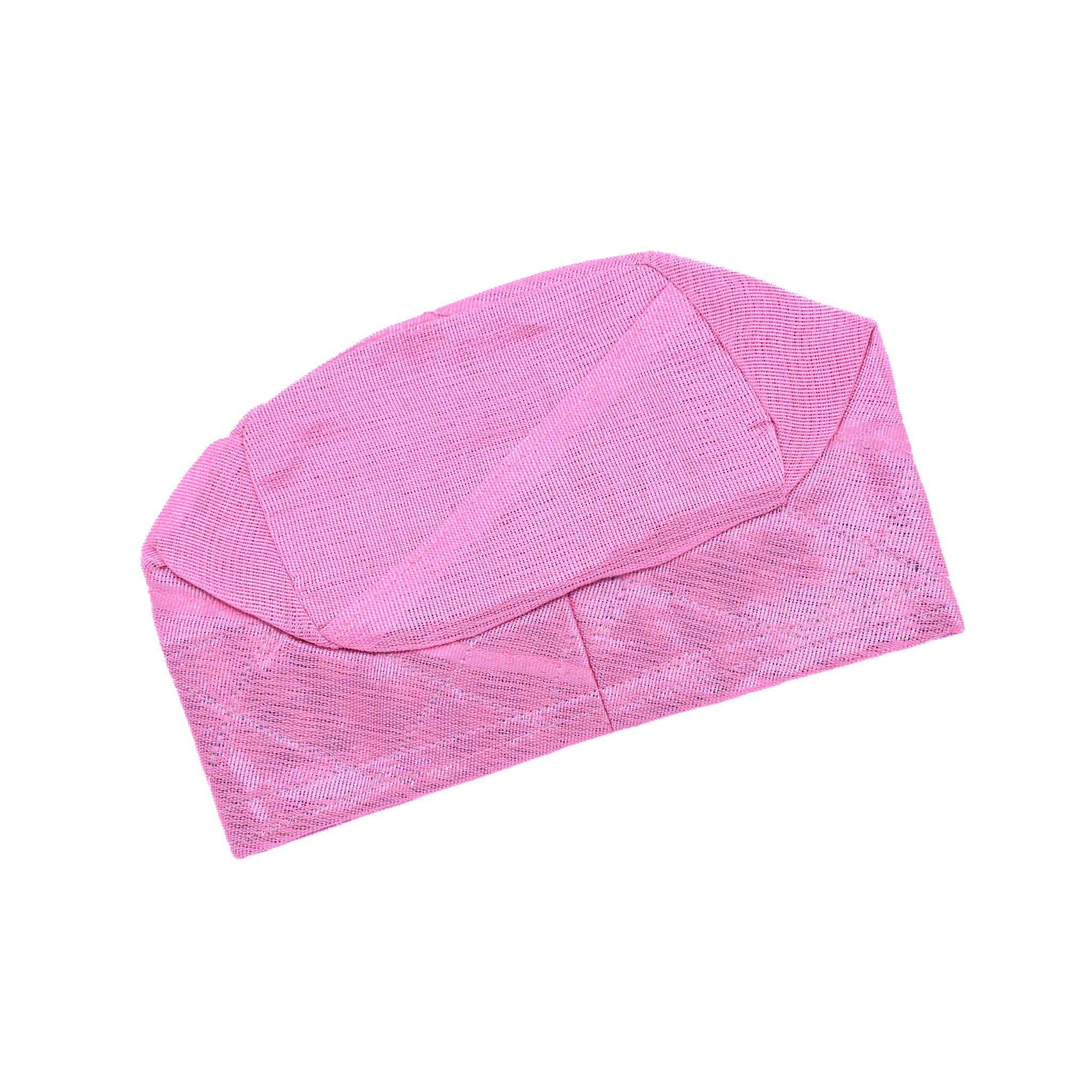 Pink Aso-Oke Cap