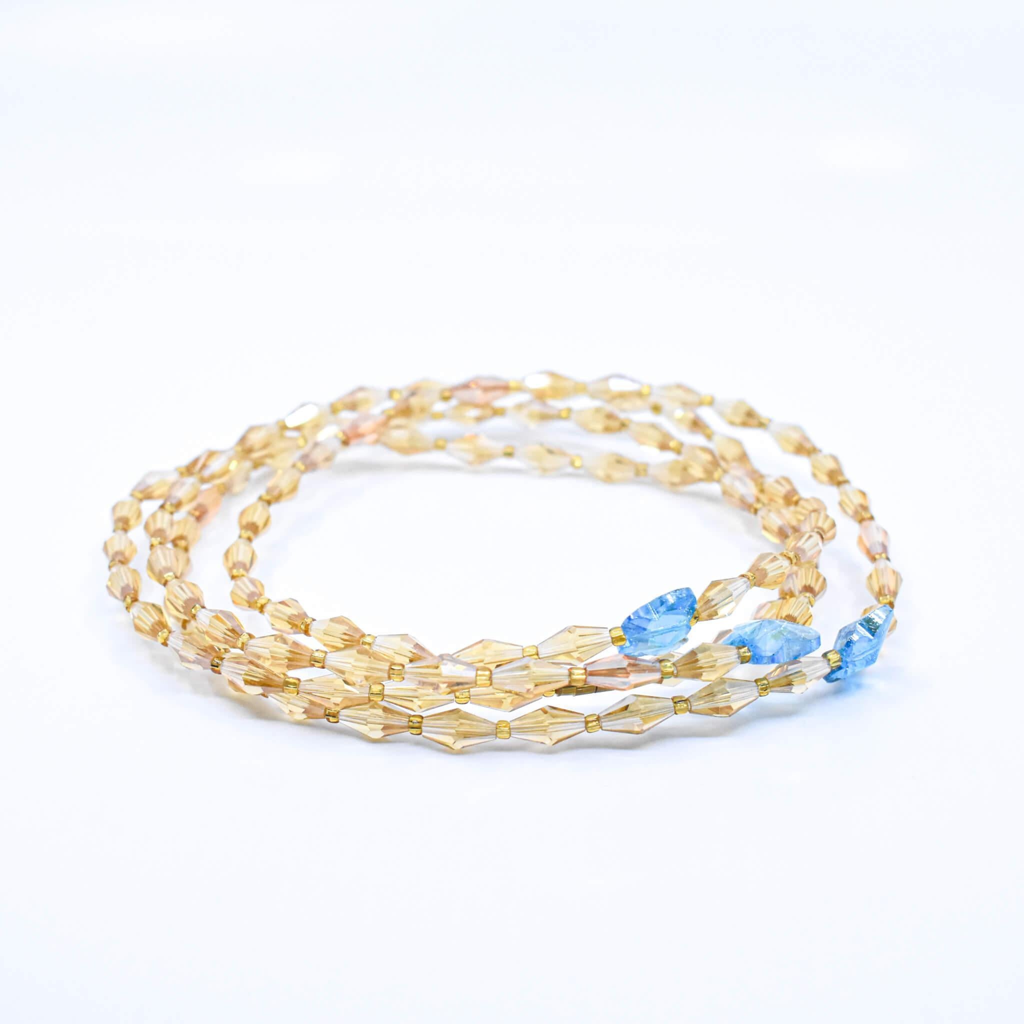Clear Glass Waist Beads