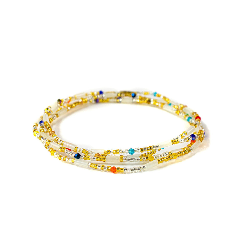 Gold Multicolored Clasp Waist Beads