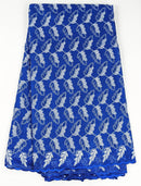 Blue & Silver Baby Cotton Lace