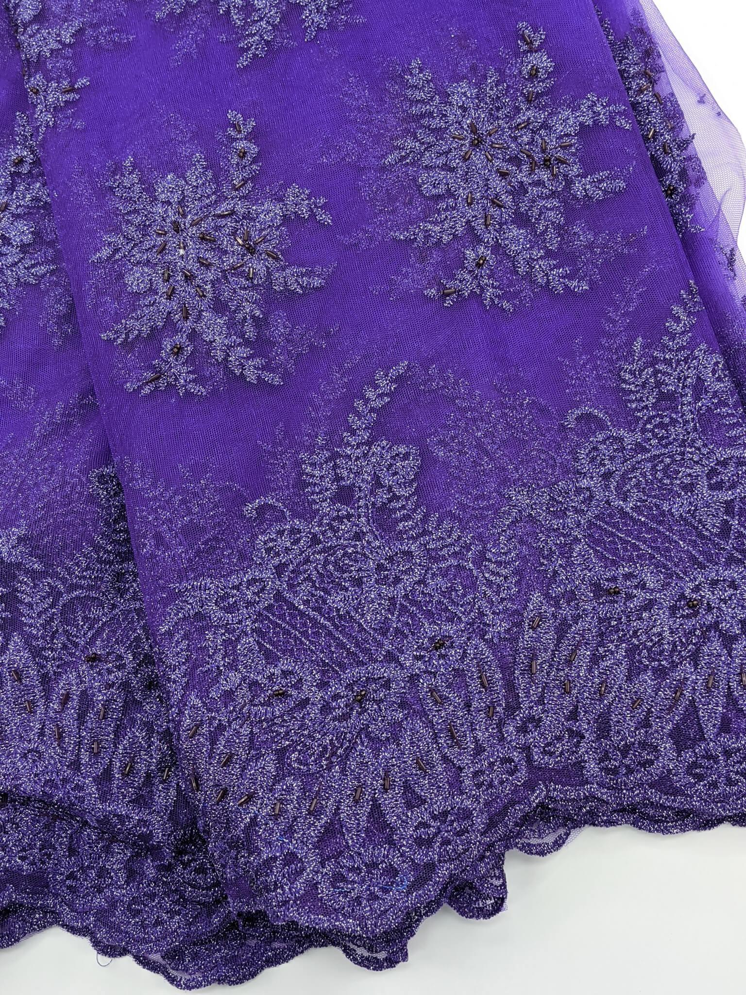 Purple Net Lace