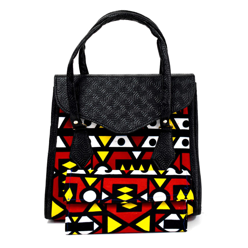 Multicolored Ankara Bag Set