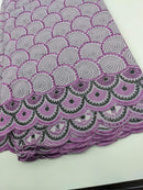 Purple Cotton Lace