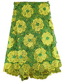 Green & Yellow Cotton Lace
