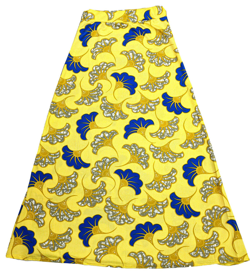 Yellow & Blue Long Skirt