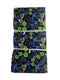Black , Blue & Green Petal Bazin J.F Textiles