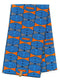 Blue and Orange Ankara Wax Print