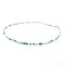 Green & White Elastic African Waist Beads